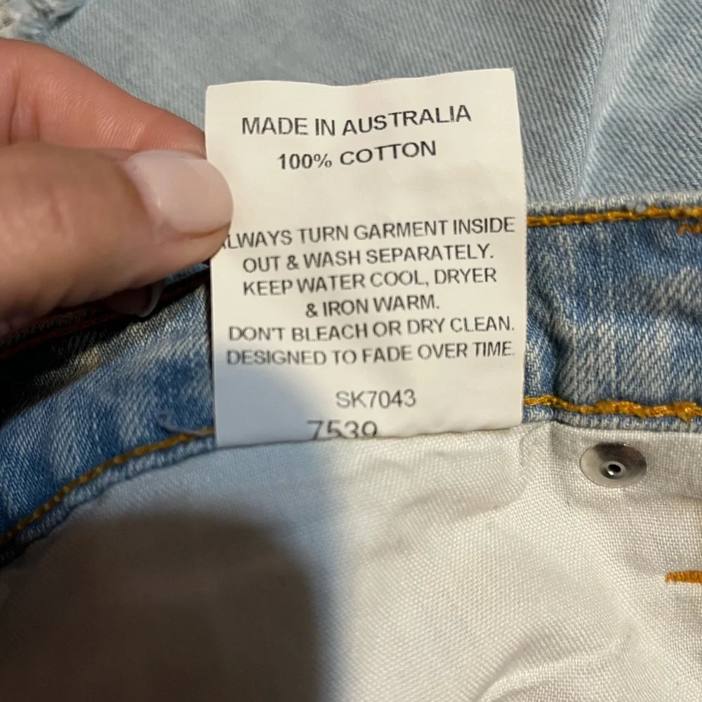 Nobody Denim artfully distressed